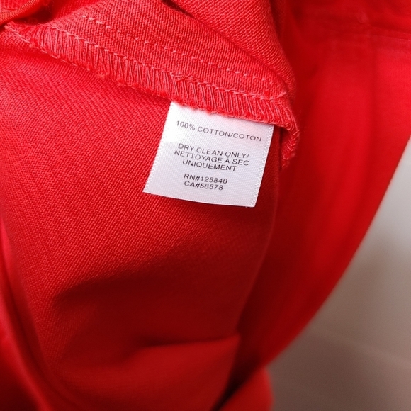 INTERMIX Red Magnolia jumpsuit size 2 - Picture 9 of 16